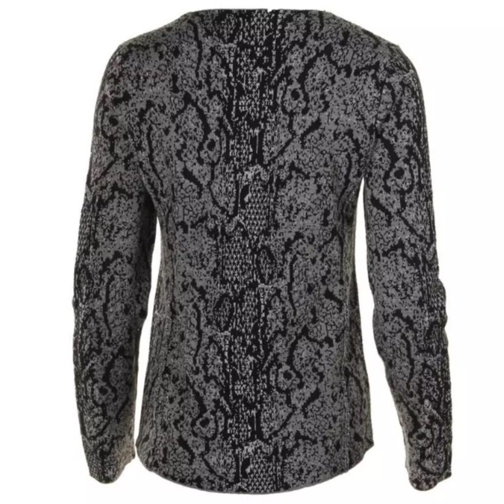 Kenneth Cole Python Sweater Moto Jacket - image 2